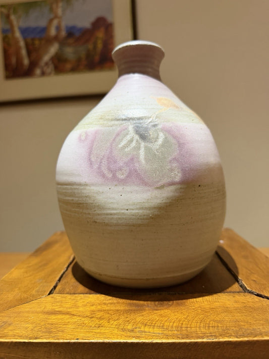 Bruce Morrow Australian Studio Pottery Vase 1988 Ballet Artist Signed 18cm