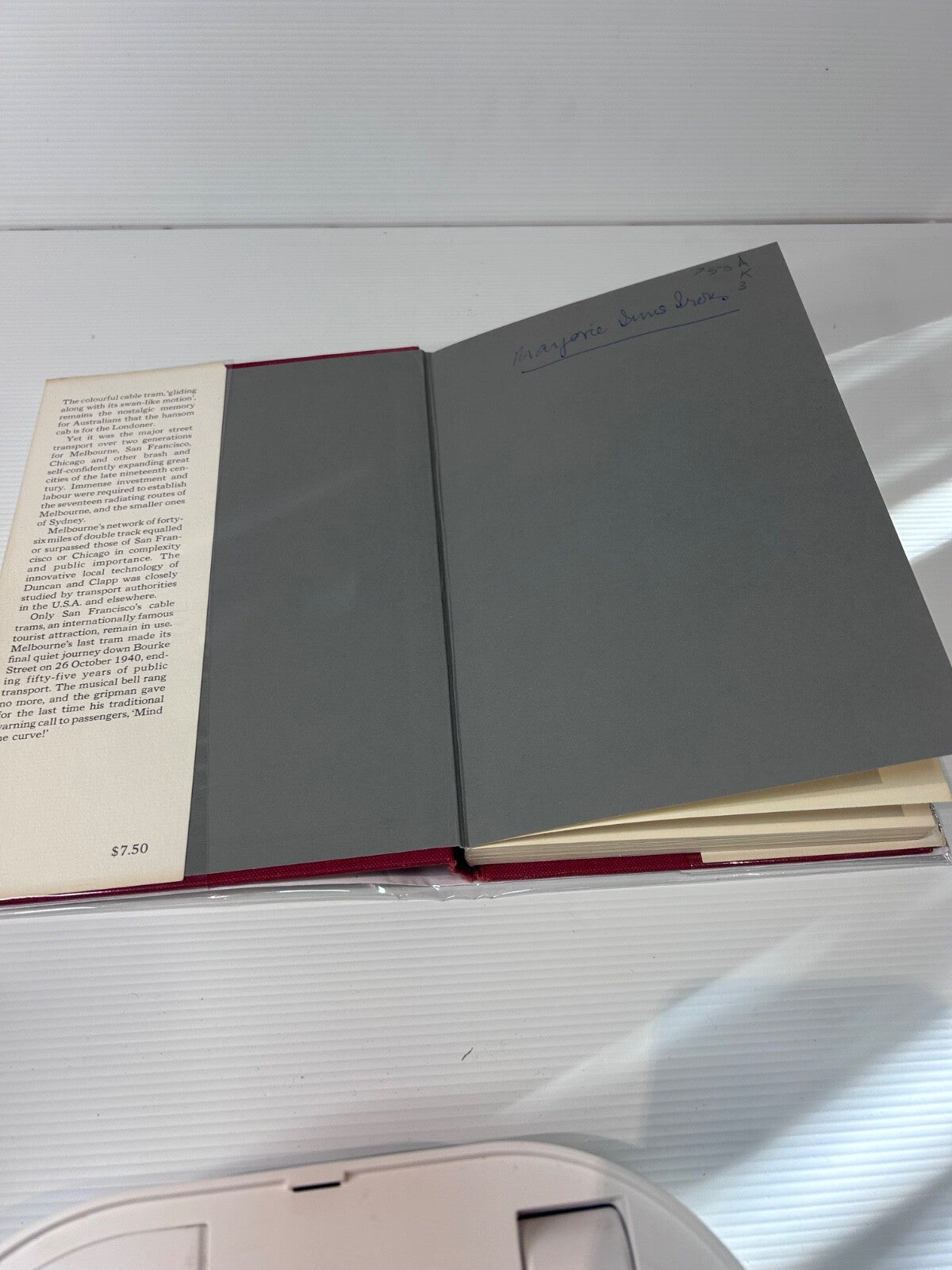 Mind the Curve! Cable Trams History 1970 HC DJ 1st Ed Melbourne Uni Press