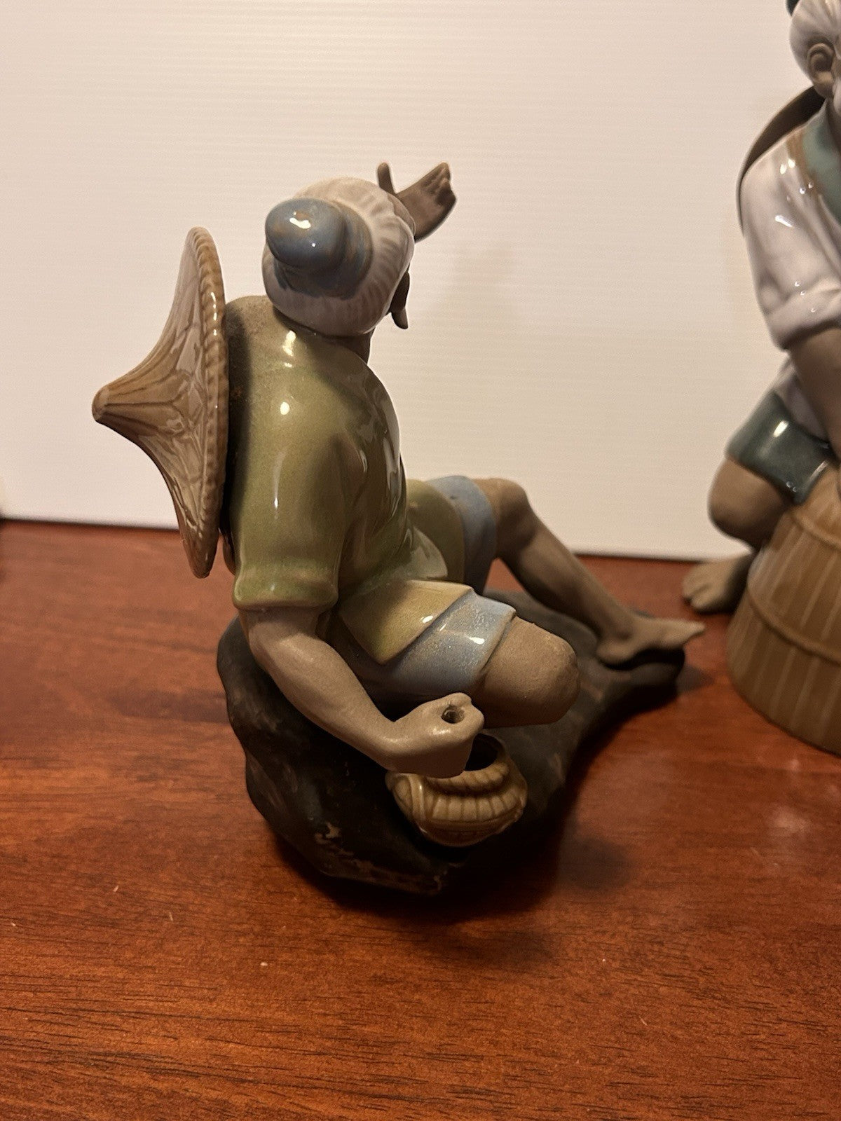 Shiwan Mudman Figurines Set of 5 Woh Jeong/Wan Jiang China Pottery 1950s–70s