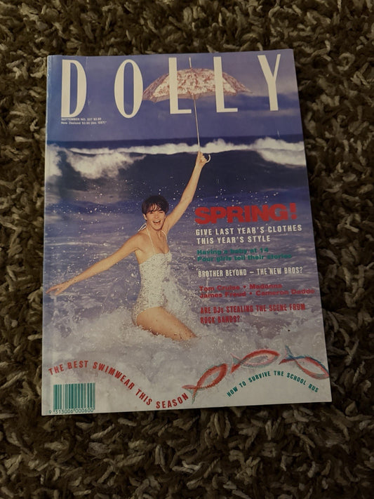 Dolly Magazine September 1989 No 227 Tom Cruise Madonna Brother Beyond AU