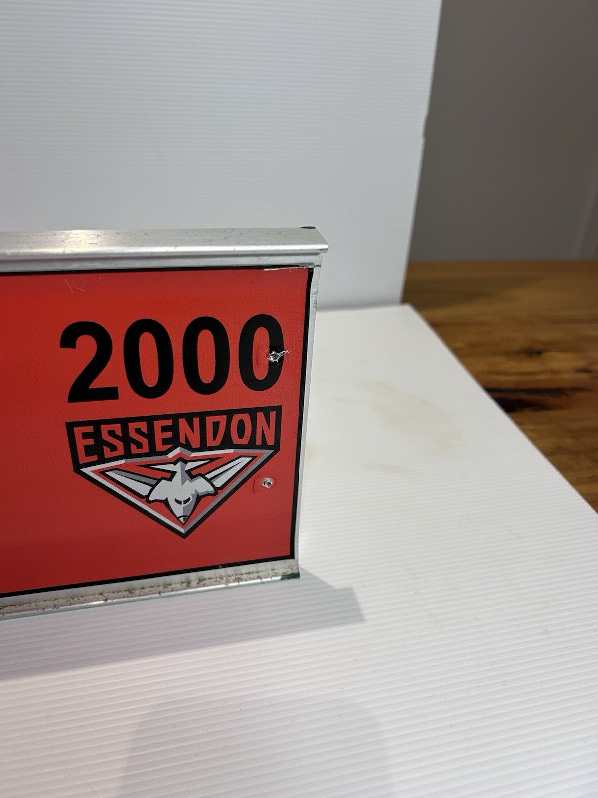 Essendon Bombers 2000 Premiers Street Sign AFL Collectible 60x15cm