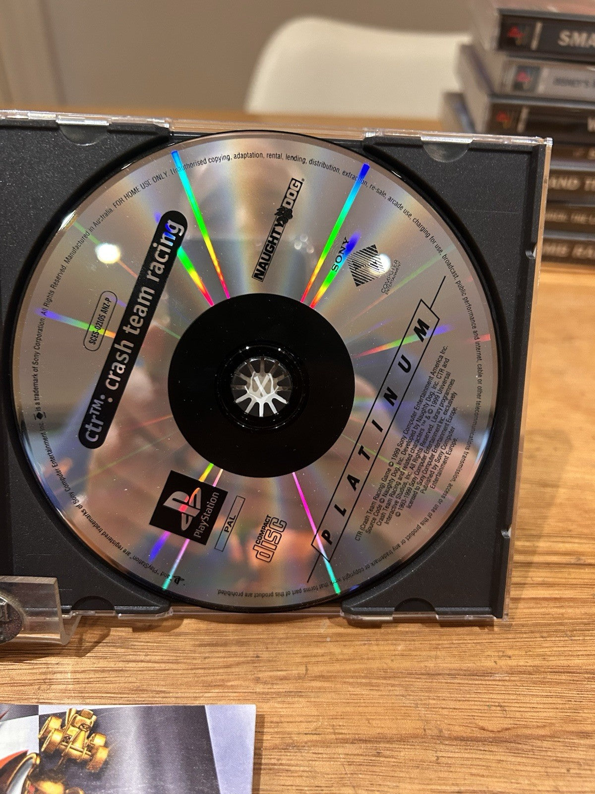 Crash Team Racing CTR Platinum PS1 PAL Complete w Manual Naughty Dog