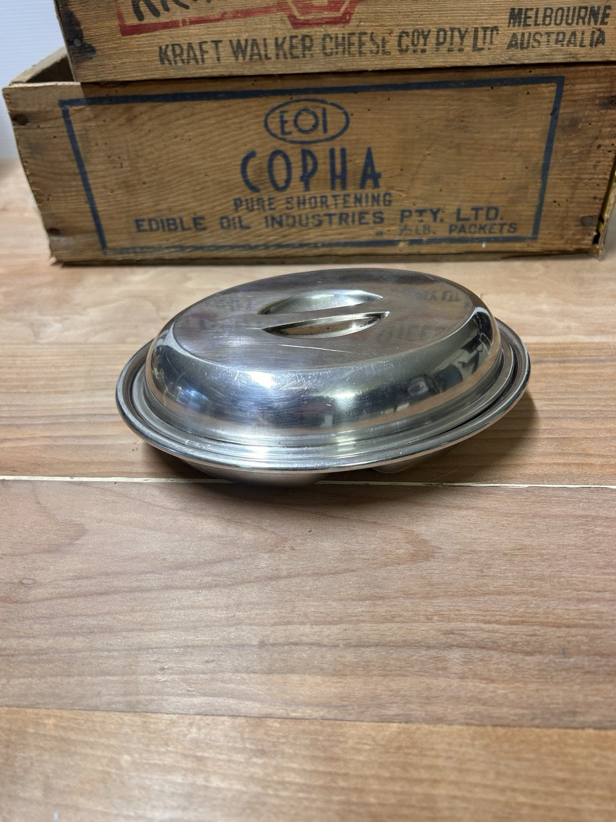 Stokes & Sons EPNS Lid 17cm Vintage Australian Hotelware c1935–1955