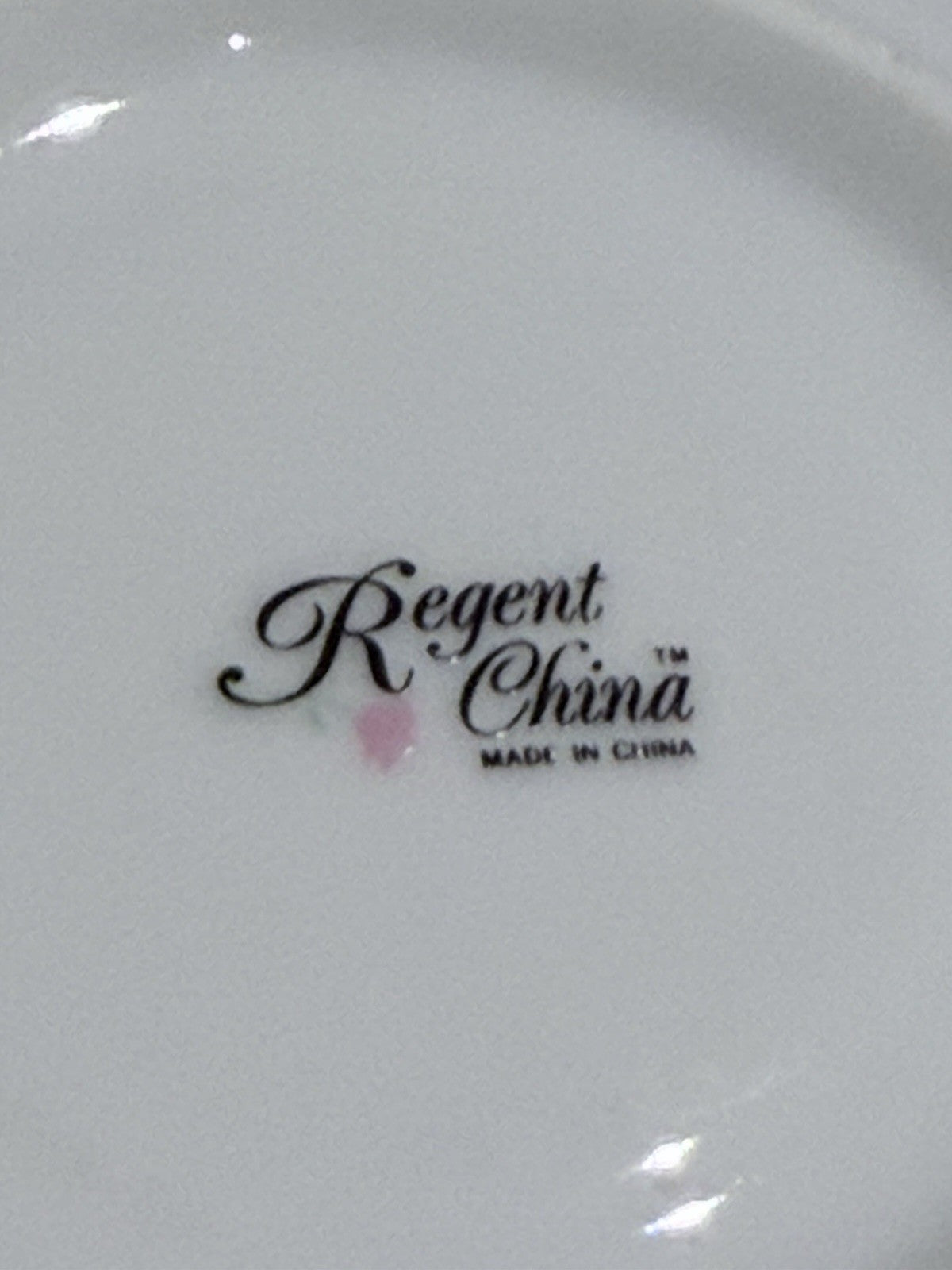 Luna Regent China Espresso Set Service 12 Pink Floral Boxed Demitasse