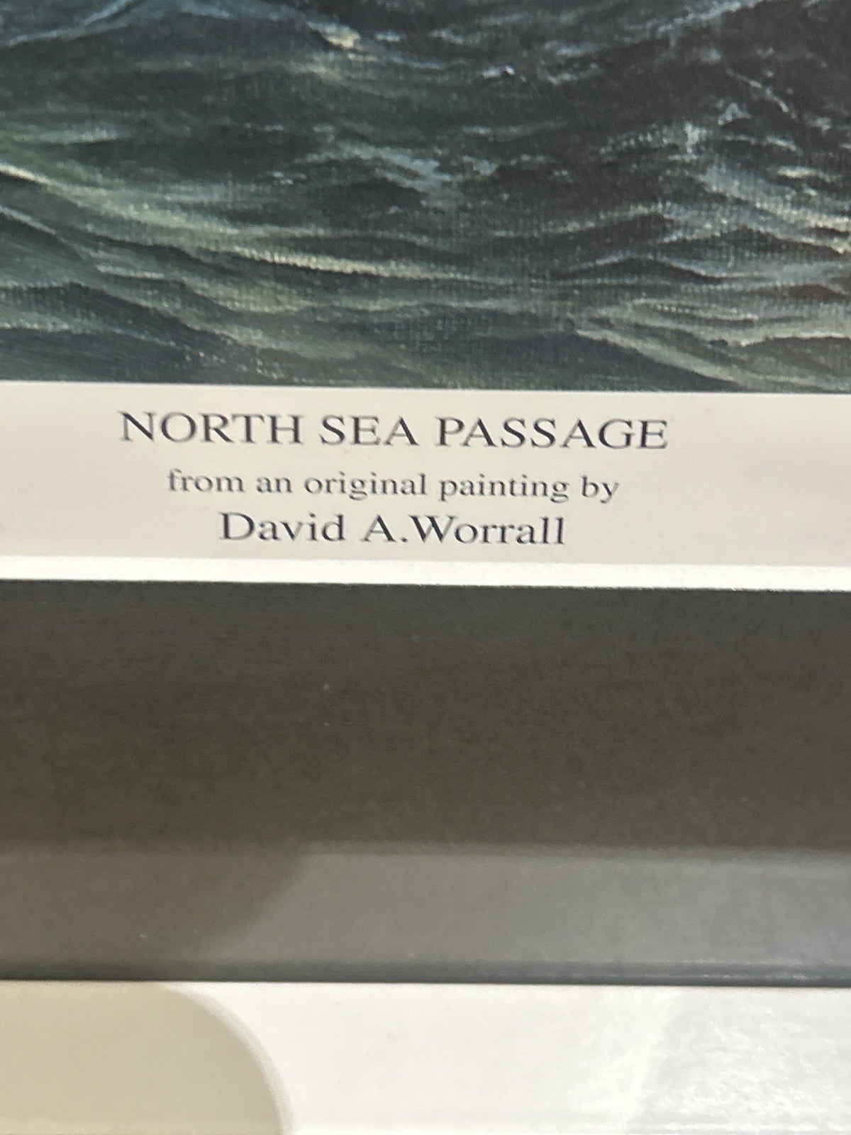 North Sea Passage David A Worrall Signed Ltd Ed Print Framed 290/650 Sailing