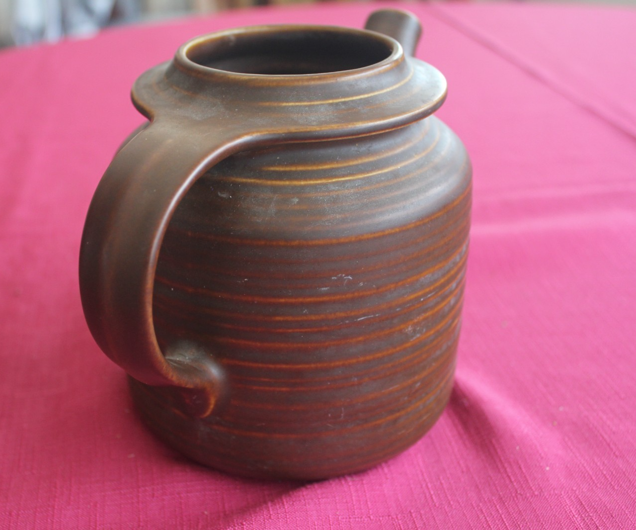 Vintage Arabia Finland Ruska Coffee Pot Jug – 1971 Scandinavian Stoneware