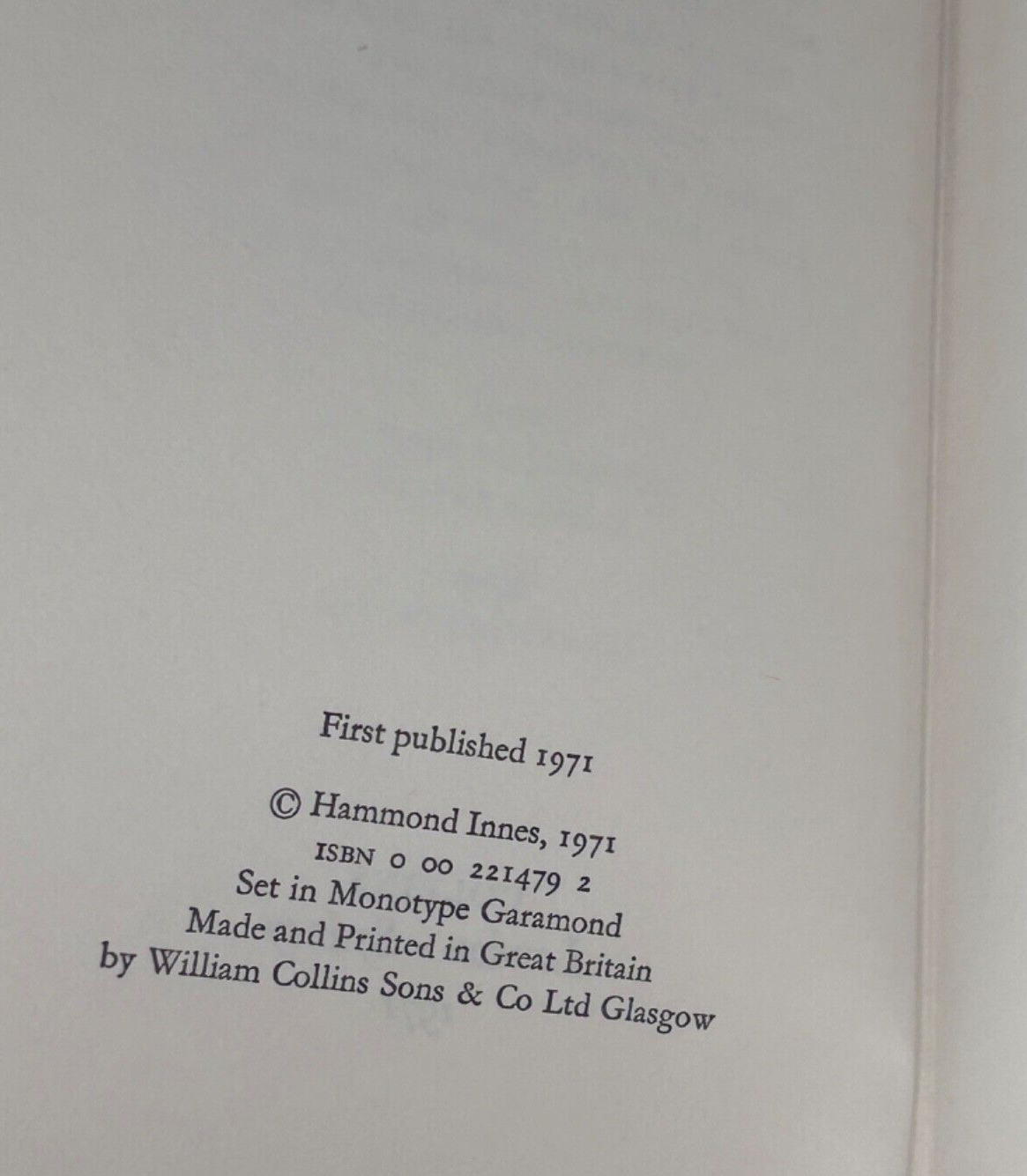 Levkas Man by Hammond Innes 1971 first edition with dust jacket