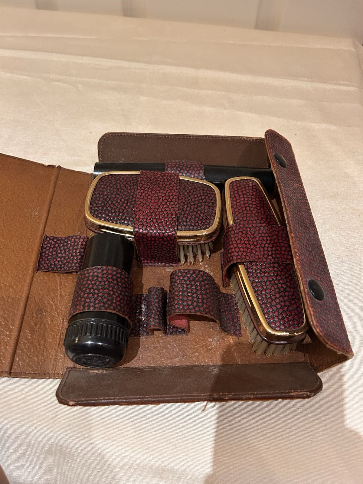 Vintage Fifth Avenue Gentleman’s Grooming Kit Monogrammed JGC Travel Case