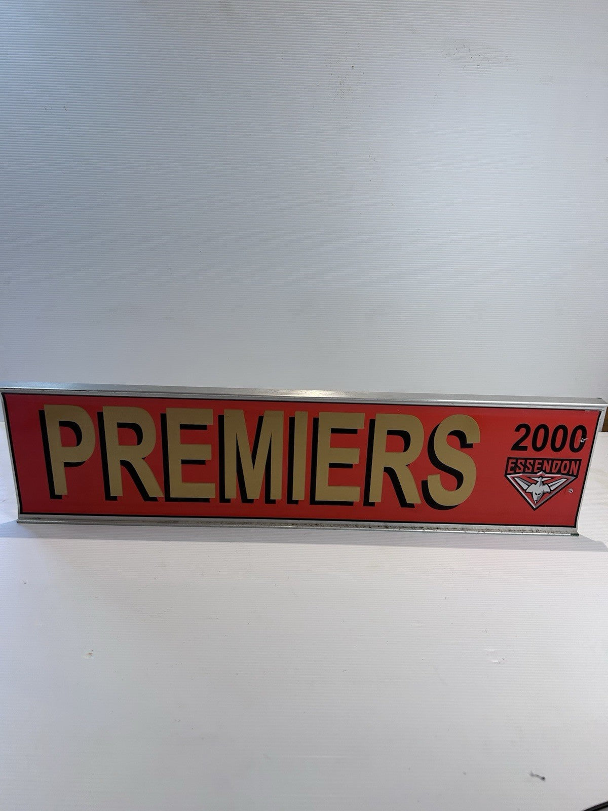 Essendon Bombers 2000 Premiers Street Sign AFL Collectible 60x15cm
