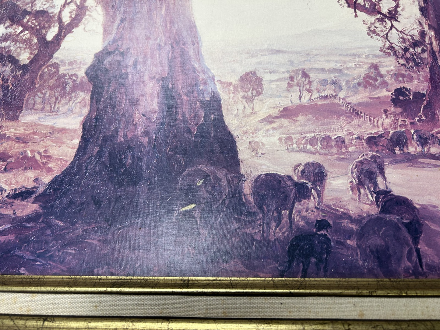 Hans Heysen Droving Into the Light Framed Australiana Art Print