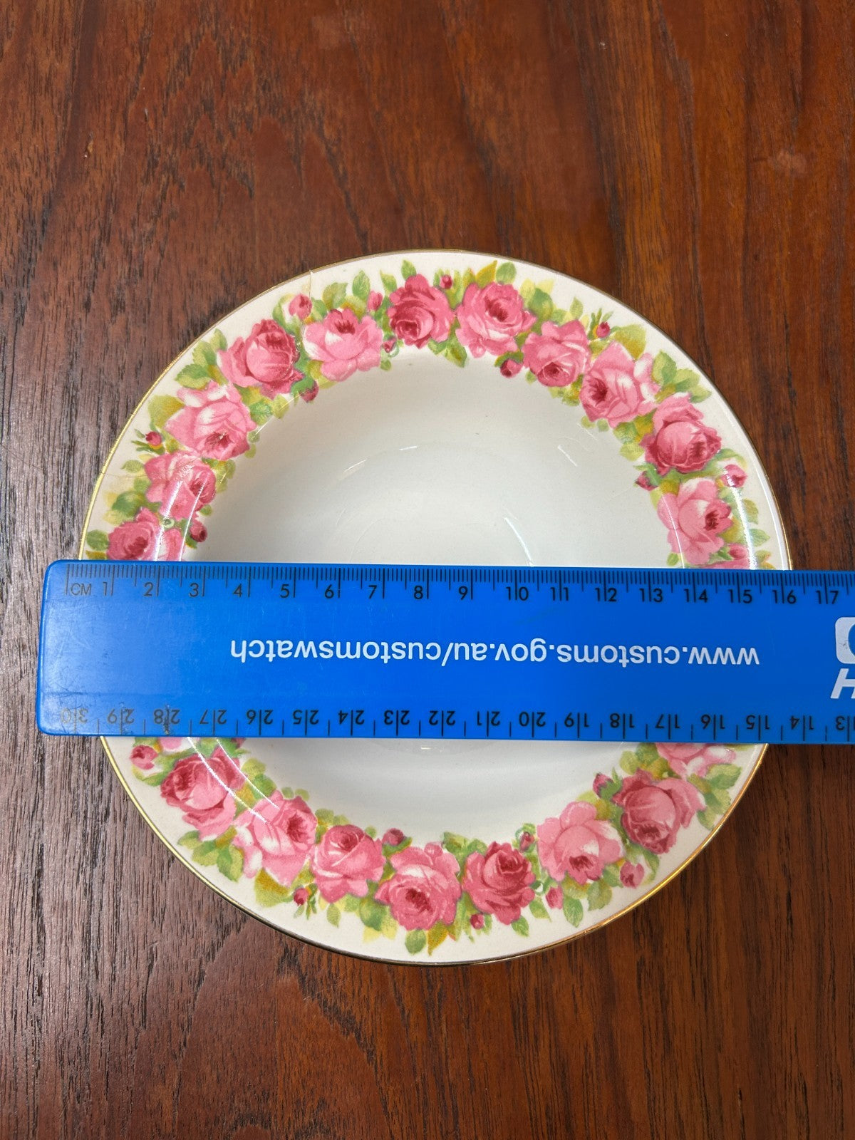 Vintage Royal Doulton Rose Garland Bowl Set 1 Large + 6 Small Bowls D5533