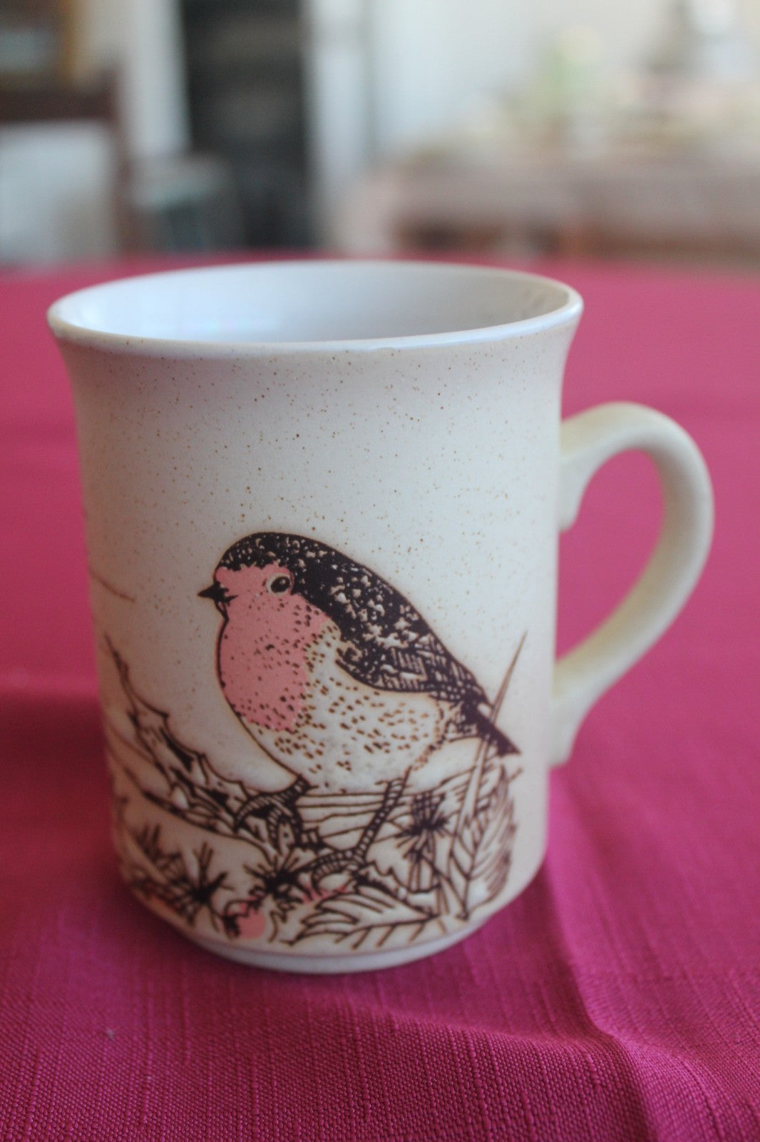 Vintage Ashdale Pottery England Robin Tea Set – Teapot + 4 Mugs – c1981