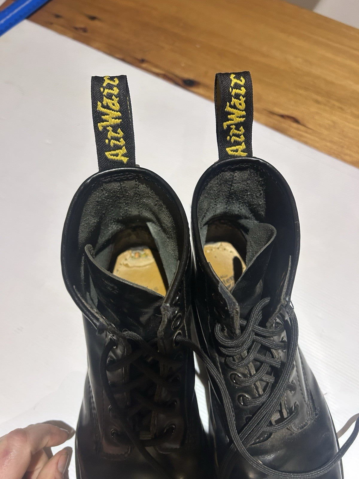 Dr Martens 1460 Black Leather Boots UK 6 EU 39 US 7 Lace-Up Made in China