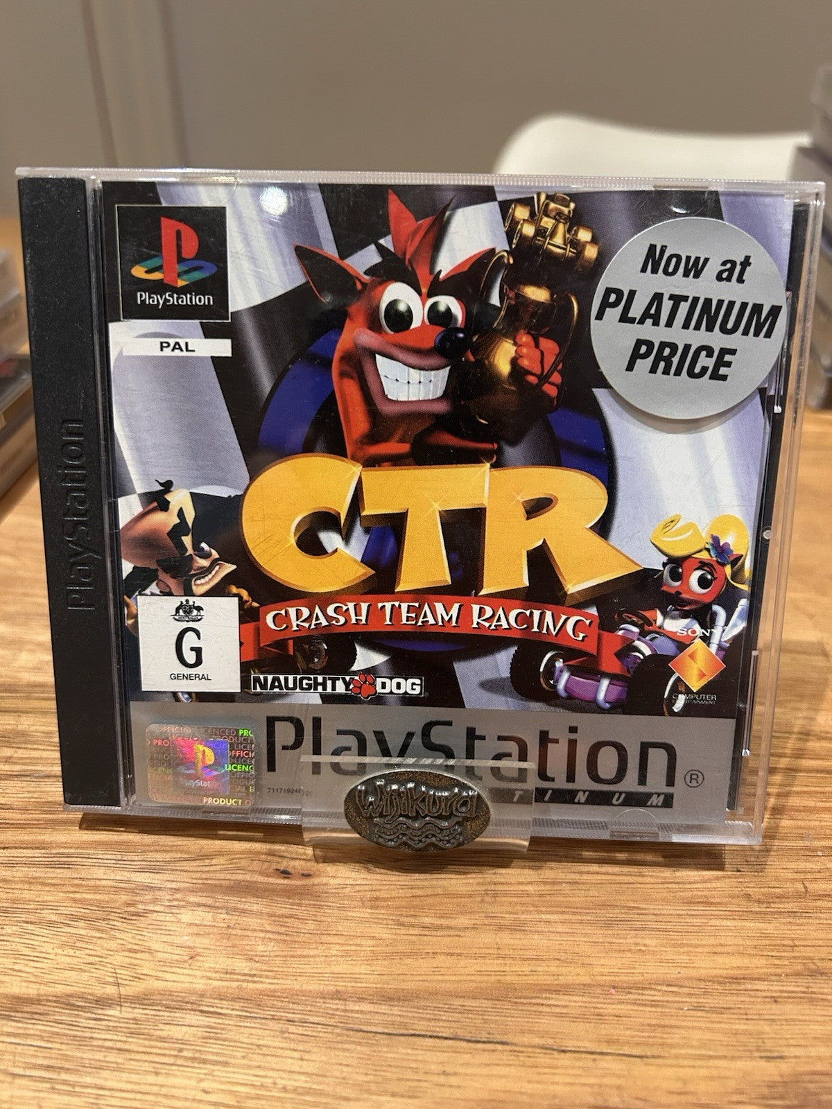 Crash Team Racing CTR Platinum PS1 PAL Complete w Manual Naughty Dog