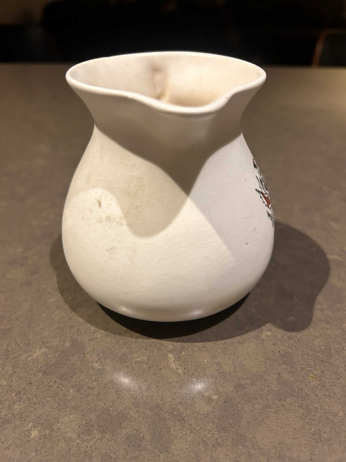 Vintage Prinknash Pottery City Of London Crest Jug Creamer England Heraldic