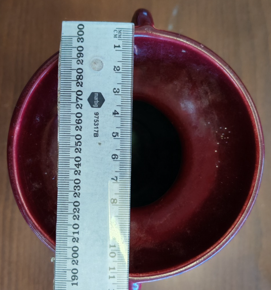 Vintage Belgium (n.553) Art Pottery Vase - Oxblood Drip Glaze