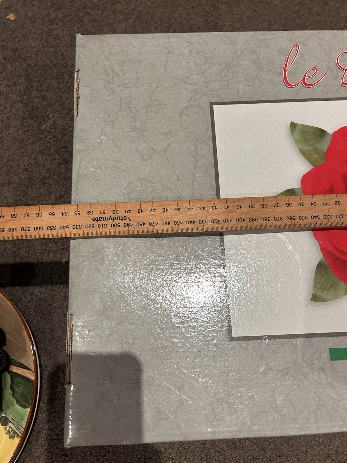 Le Rose Handmade Italian Crystal Dessert Set 7pc Macedonia Trix Boxed 