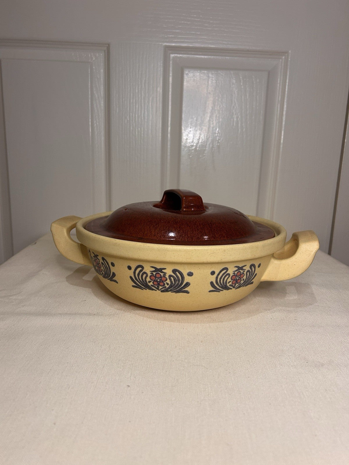 Vintage Weob KYOTO Flamefreeze Casserole Dish – Japan – 1970s Stoneware