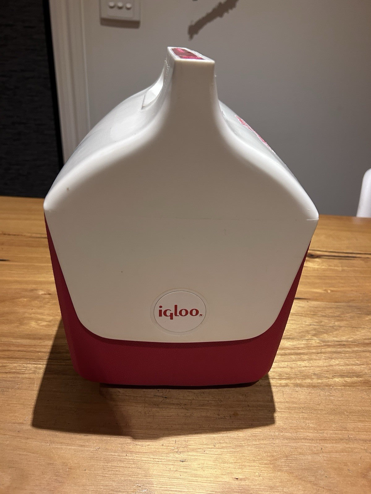 Vintage Igloo Little Playmate Cooler Red & White Retro Lunchbox USA Made 1980s
