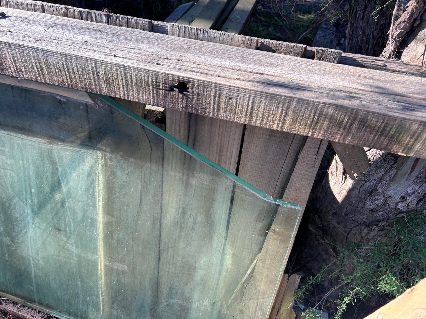 Rare 1960s Japanese Architectural Glass Panels x2 – NGV Provenance