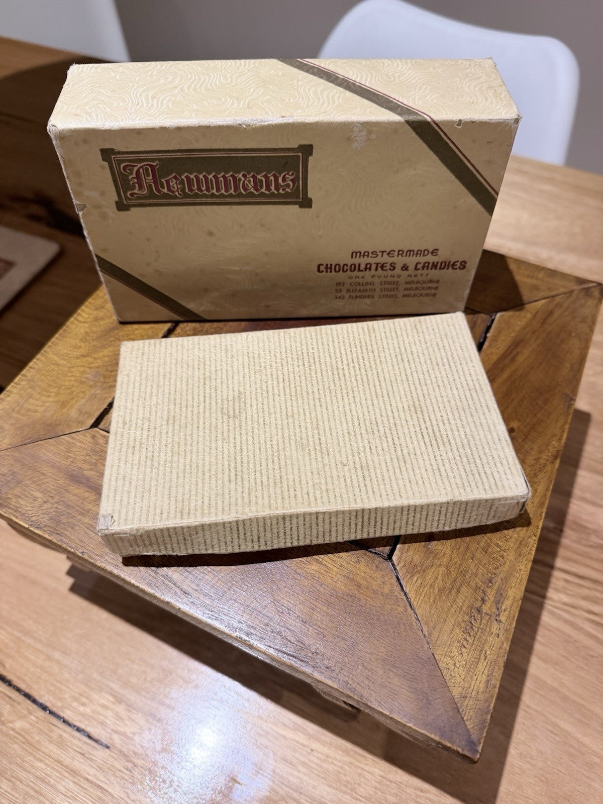 Newmans Chocolates Box Vintage Melbourne Pre-Metric Hillier Confectionery