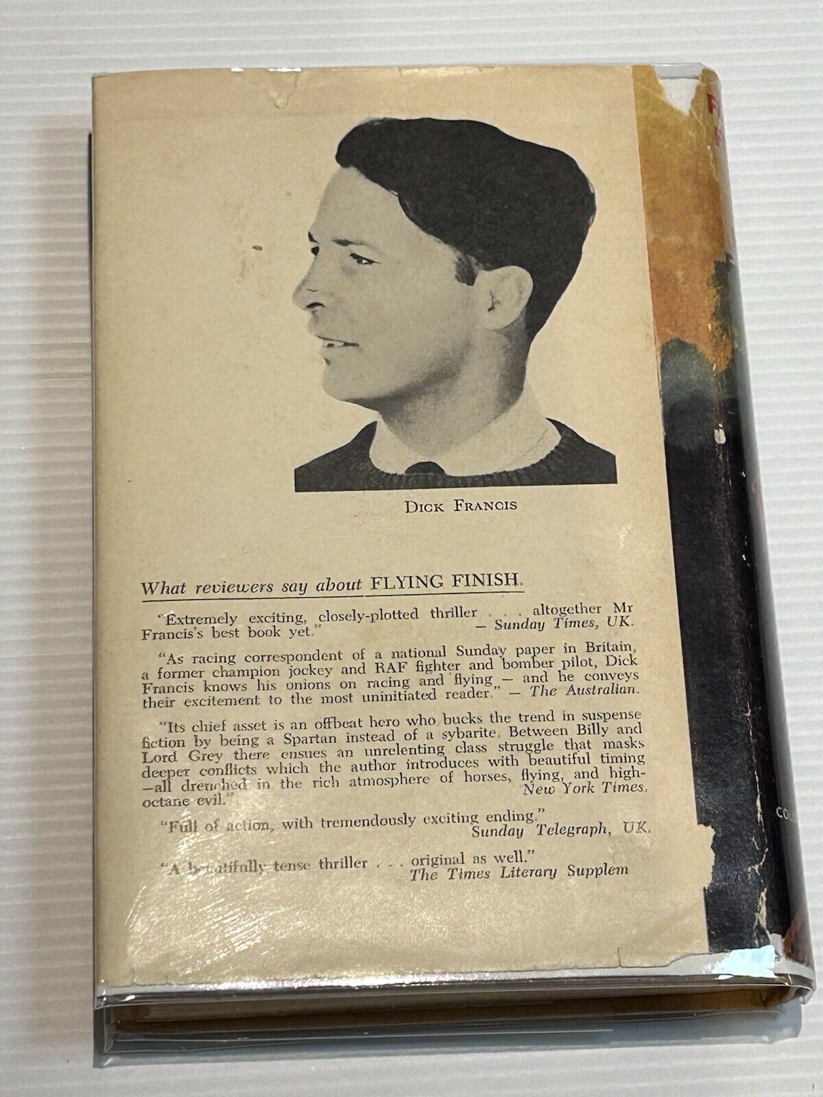 Francis Dick - Flying Finish 1968 edition Vintage Rare With Dust Jacket