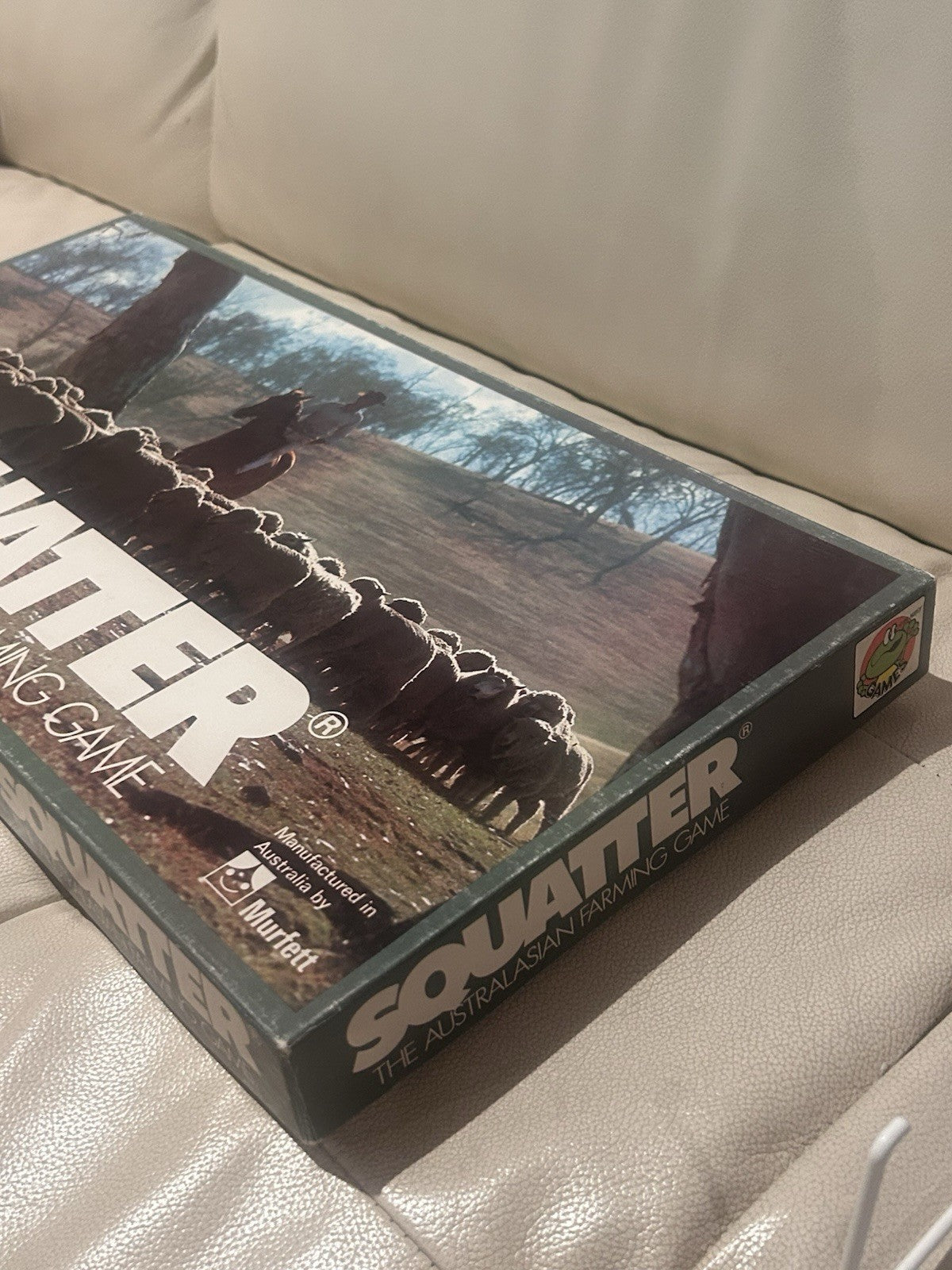 Vintage SQUATTER Board Game – Complete Unused Contents – Murfett Australia