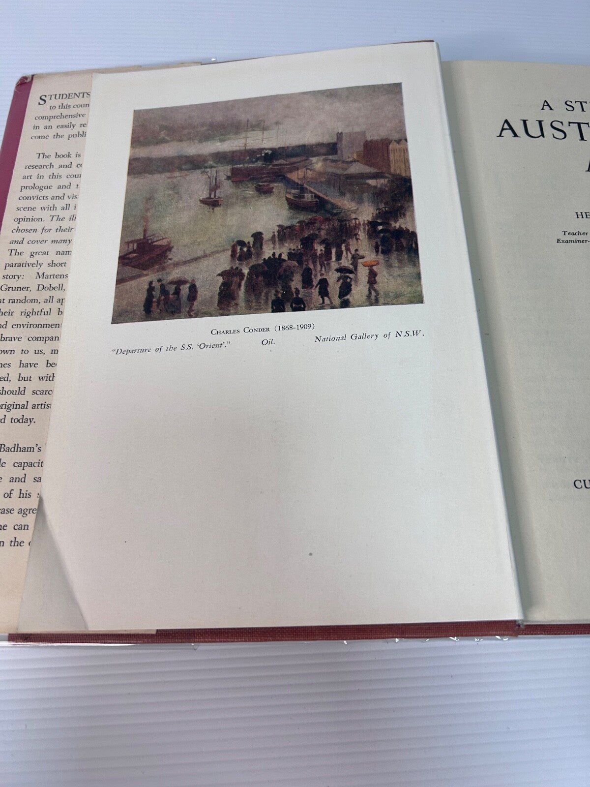A Study of Australian Art Herbert Badham 1st Ed HC DJ Currawong Rare c.1949