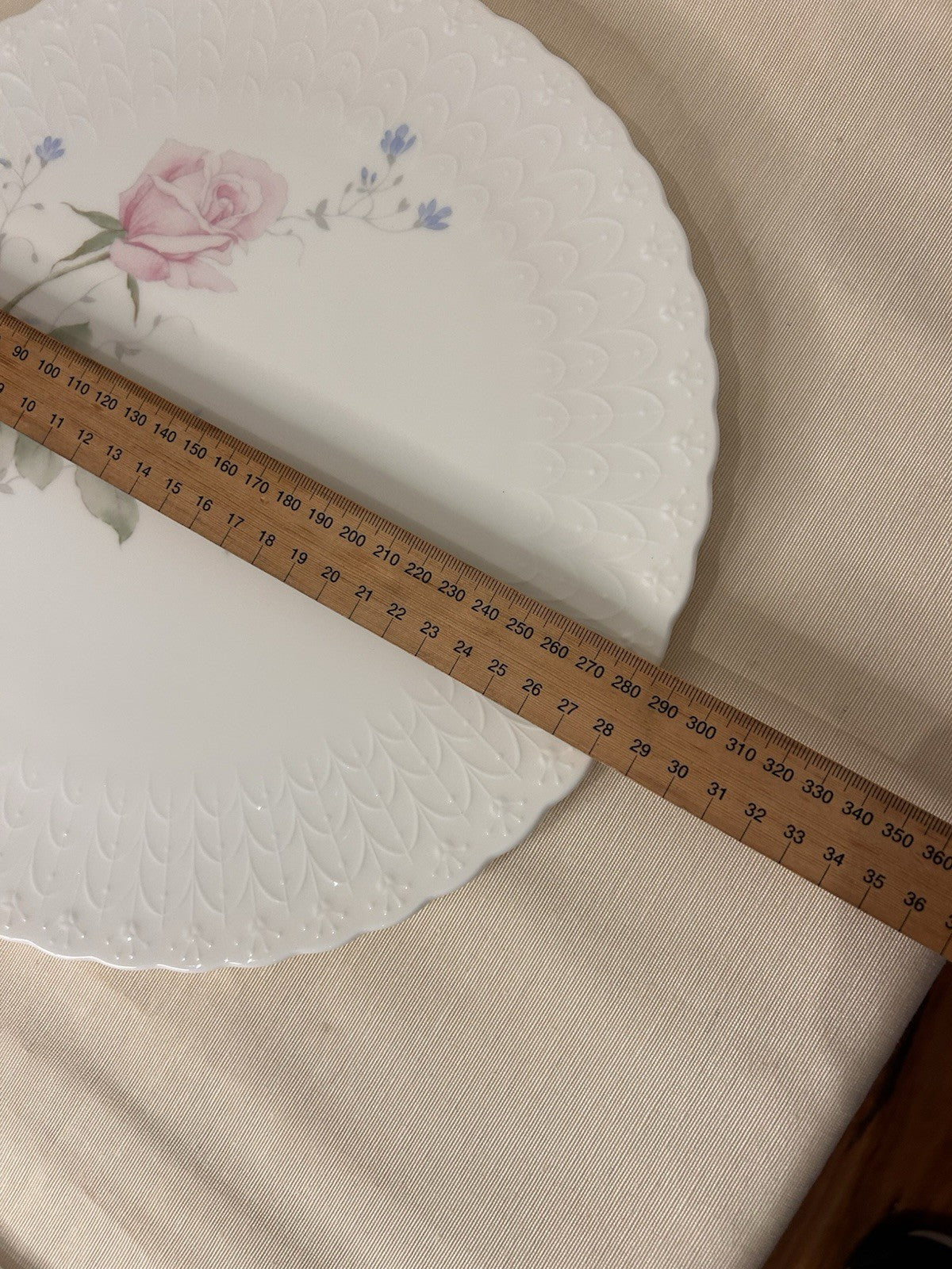Mikasa Bone China April Rose Pattern Cake Plate and Server #B2053 Japan