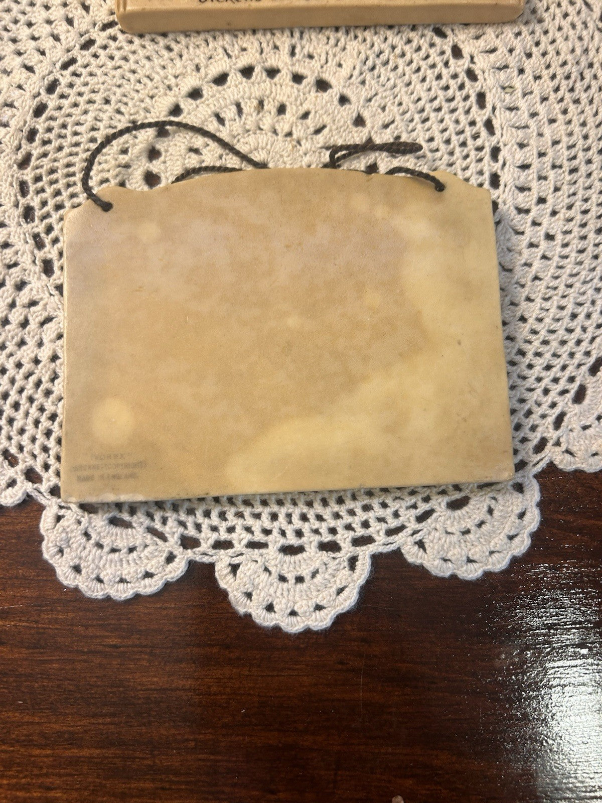 2x Vintage Ivorex Osborne Plaques Dickens’ House & Marine Parade Dover England