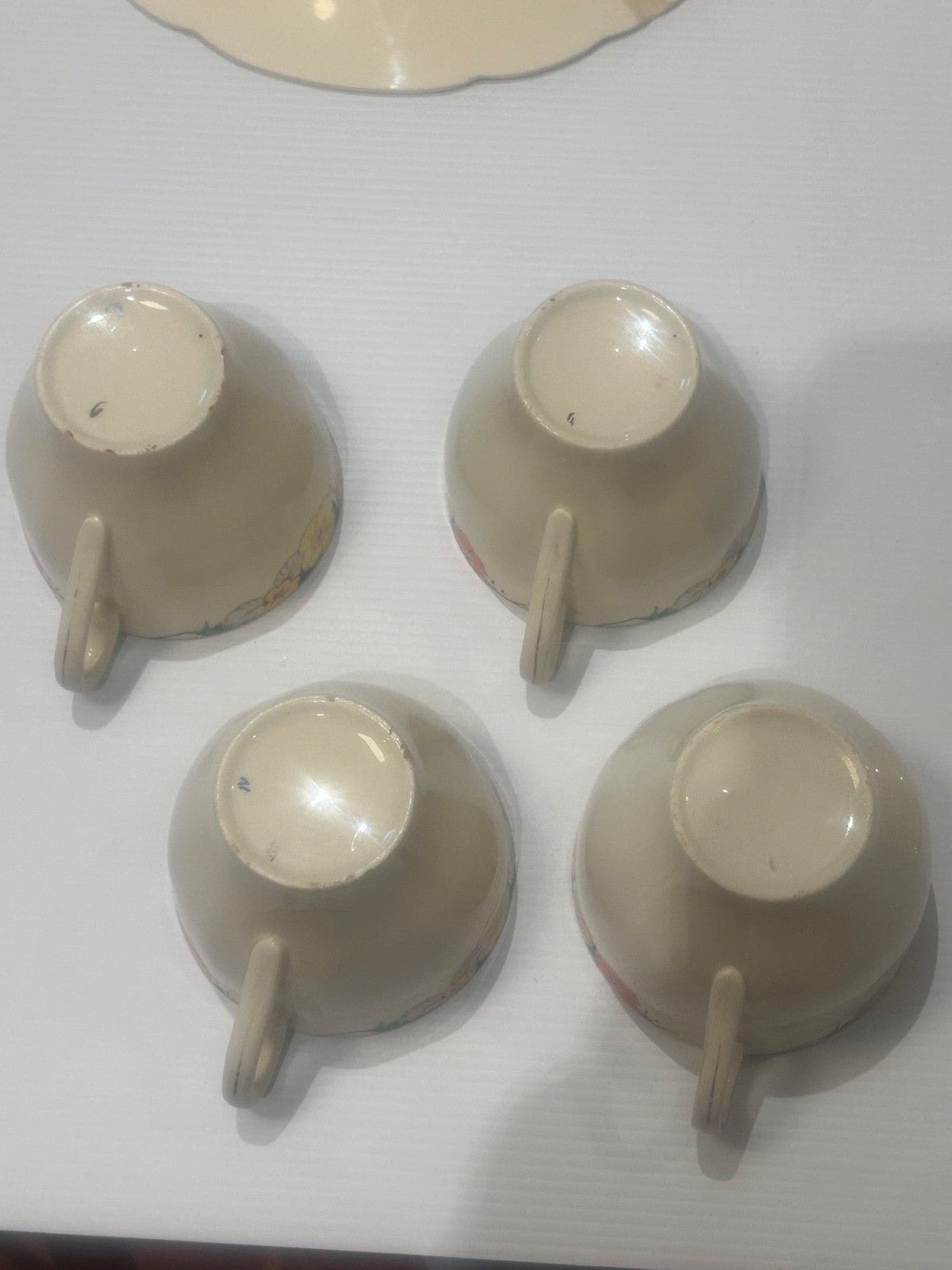 Royal Marigold Raymond Meakin 4 Cups/Saucers , Jug, Sugar & Plate & free extras