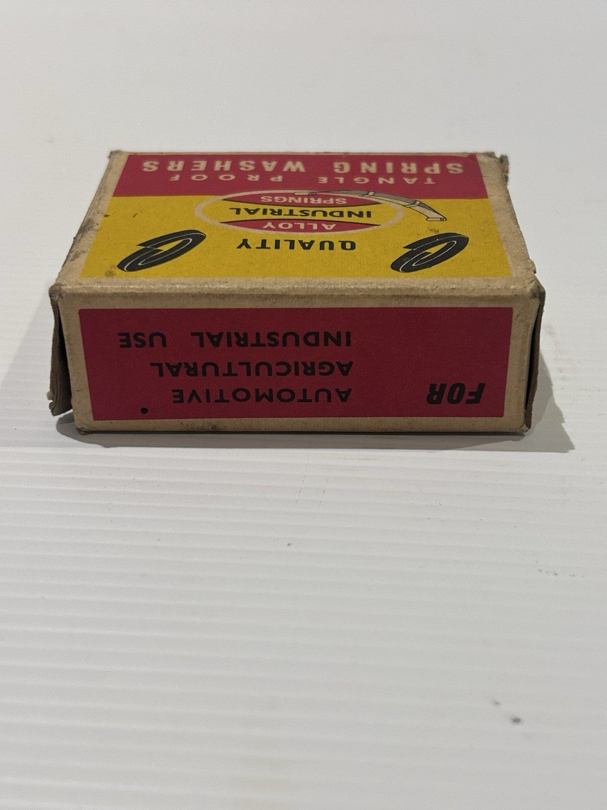 Vintage Tangle Proof Spring Washers Box Industrial Engineers SA c1950s