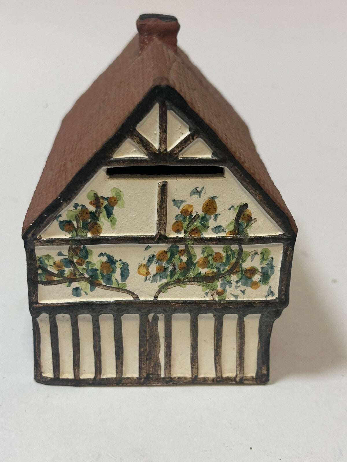 Vintage 1981 O’Donoghue Pottery Rye Tudor Cottage Money Box Hand painted
