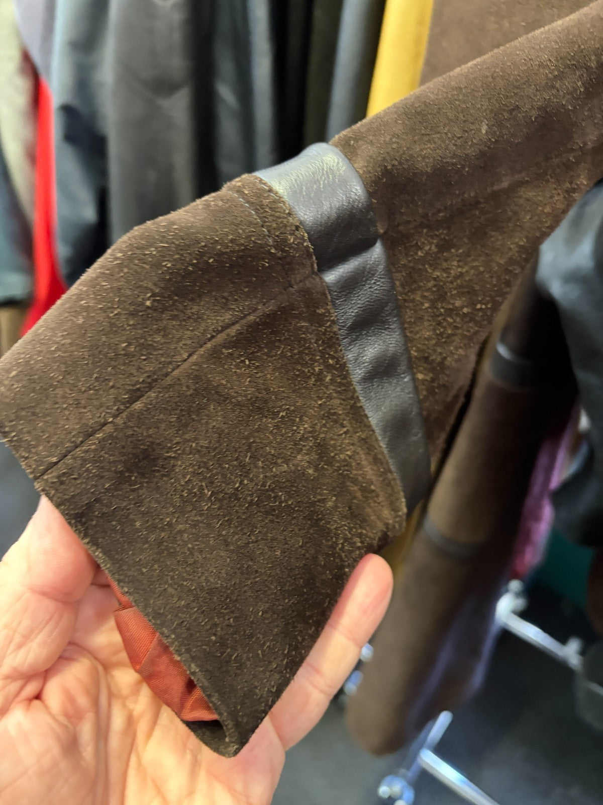 Vintage Jeffrey Brownleader London Brown Suede Leather Coat – Made in England