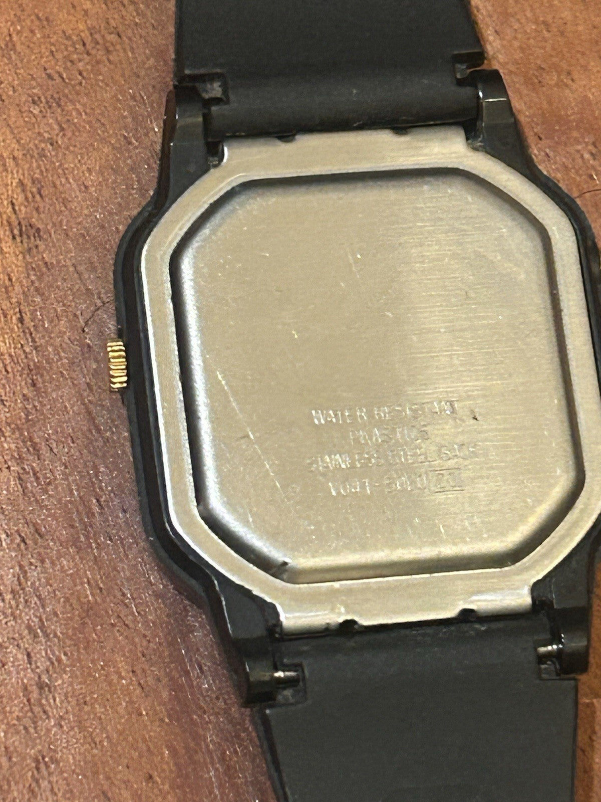 Lorus Ana Digi Quartz Watch Black Gold Tone New Battery Japan Retro