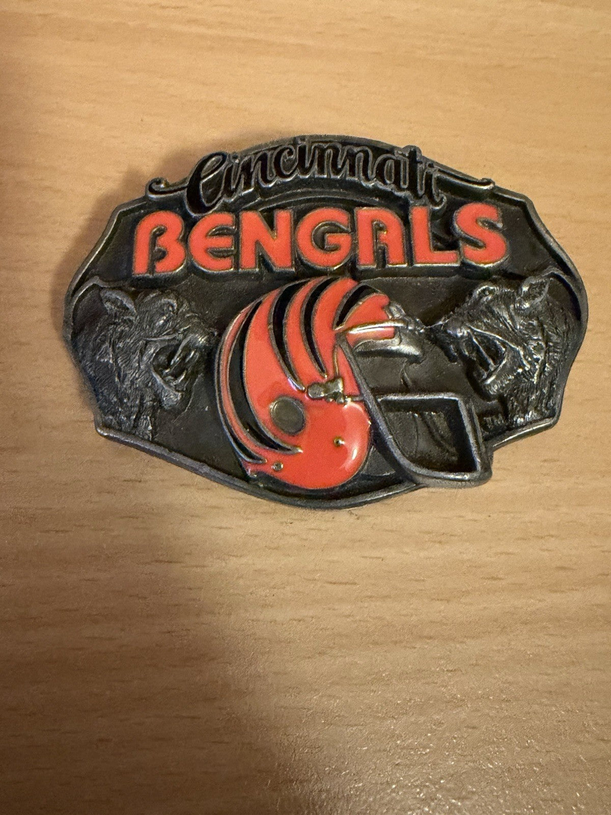 NFL Cincinnati Bengals 1987 Siskiyou Belt Buckle Ltd Ed 2157/10000 Pewter