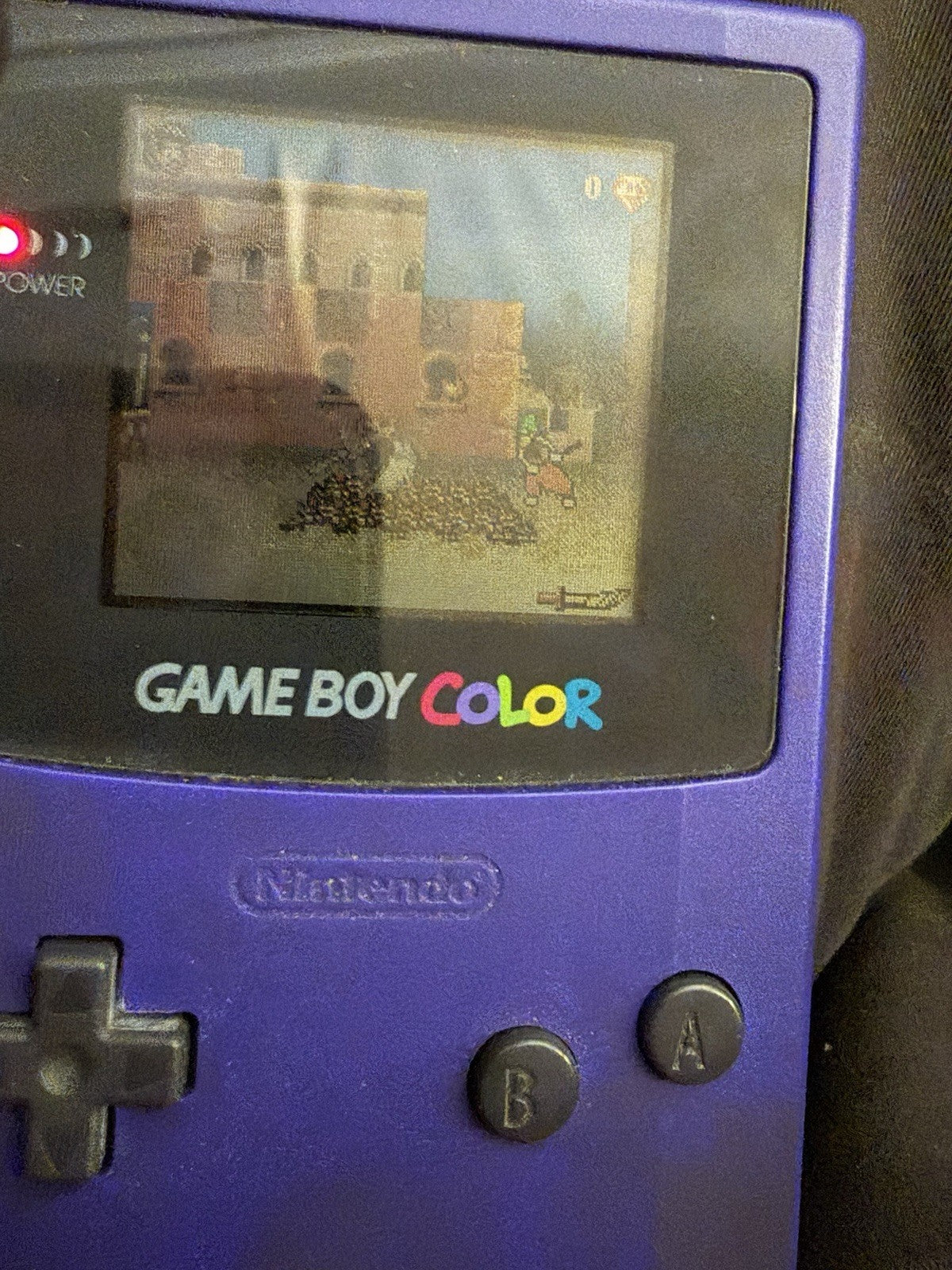 Nintendo Game Boy Color Grape Purple CGB-001 Handheld Console Tested Working
