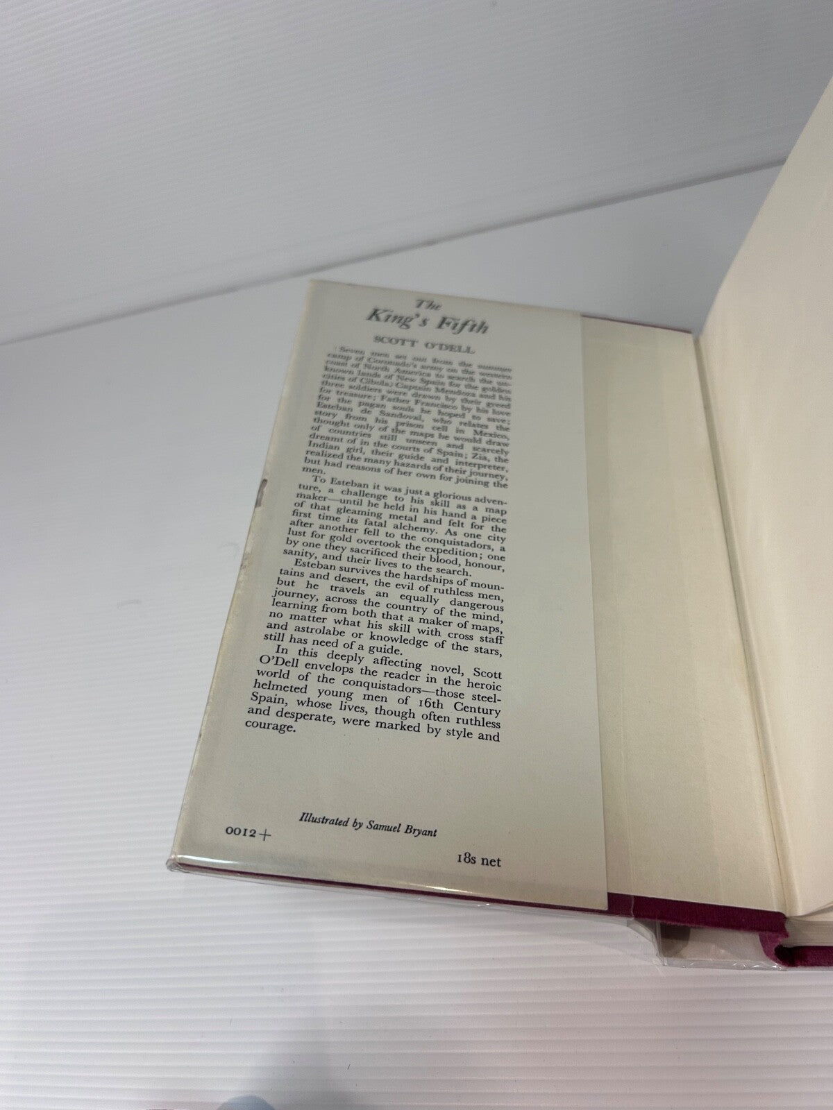 The King's Fifth Scott O'Dell 1967 HC DJ 1st UK Ed Constable Historical Novel