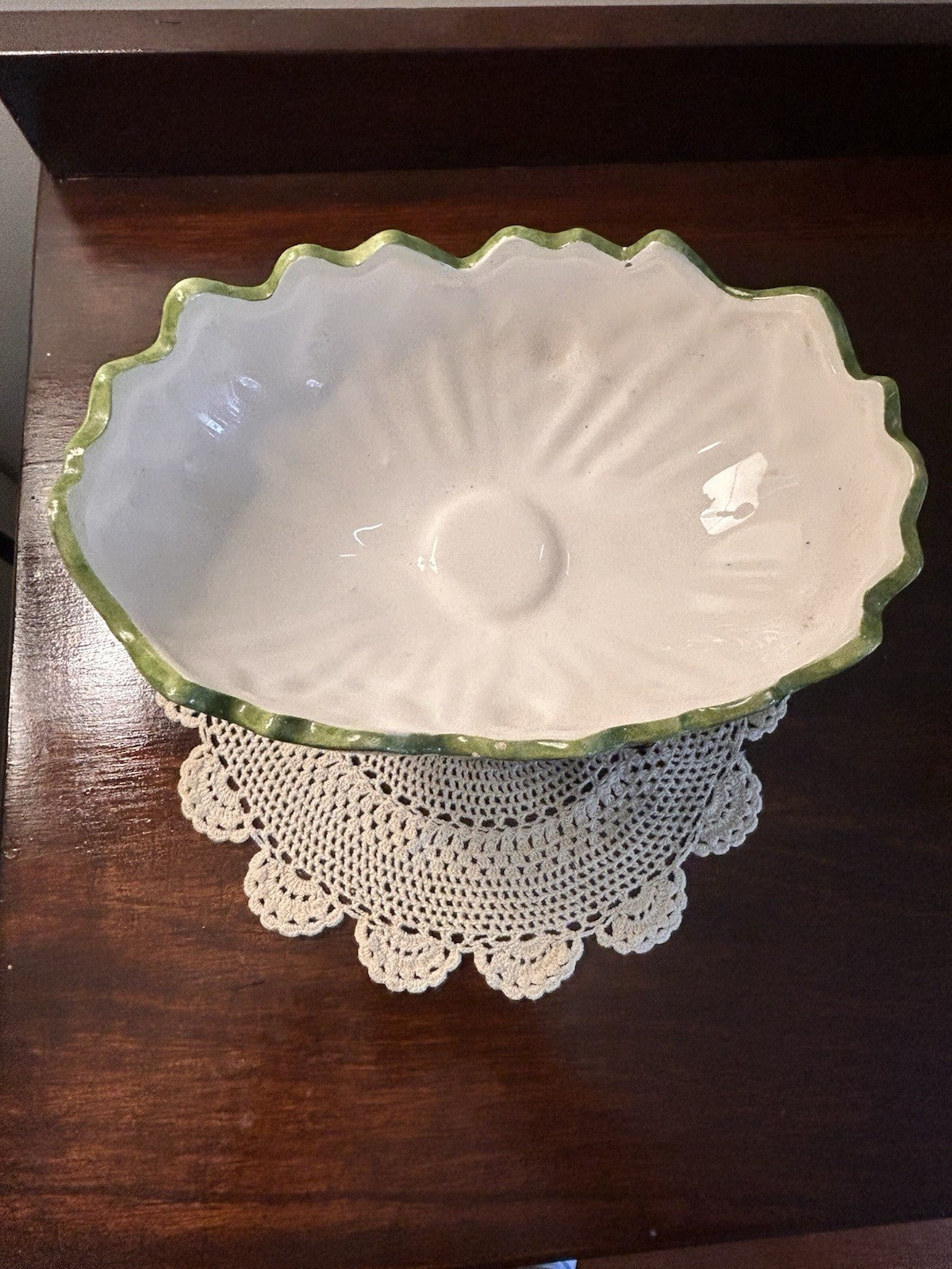 Japan Majolica Bird Compote