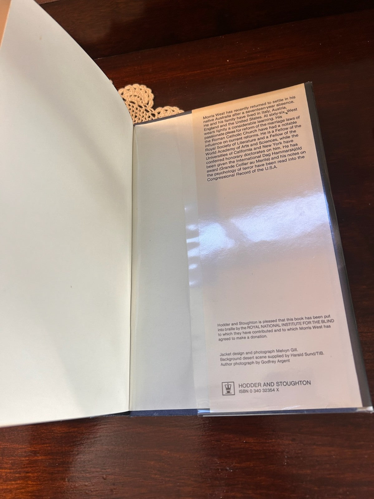 The World is Made of Glass - Morris West (1983) First UK Edition Hardcover