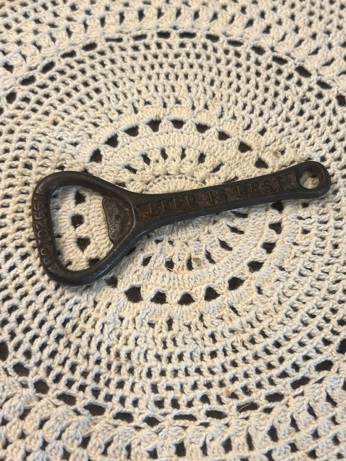 1923 Brickwoods Brewery Cast Iron Bottle Opener Reg Design 702661 Barware