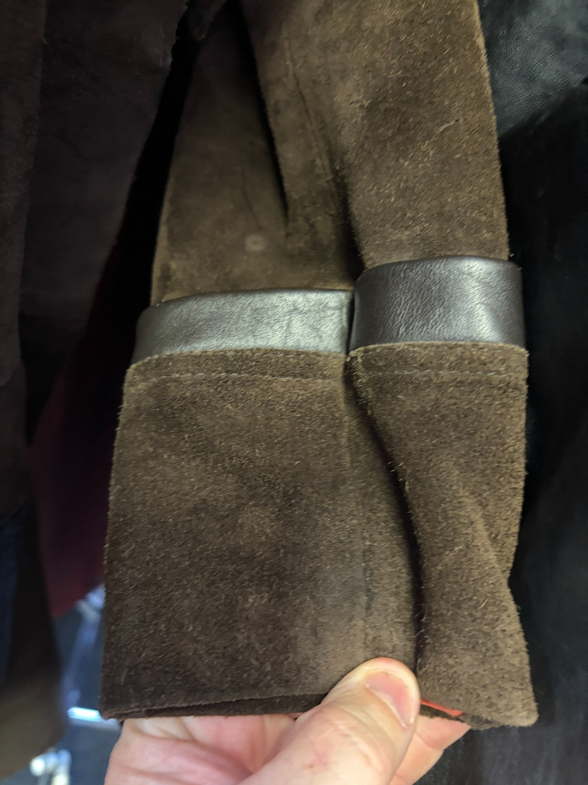 Vintage Jeffrey Brownleader London Brown Suede Leather Coat – Made in England