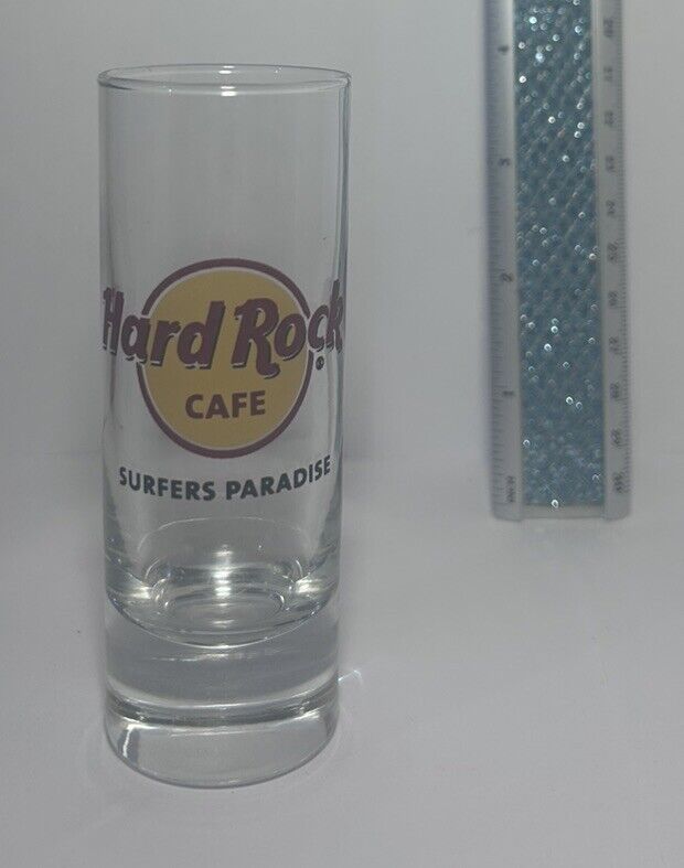 HARD ROCK CAFE SURFERS PARADISE SHOT GLASS SOUVENIR - CLOSED LOCATION