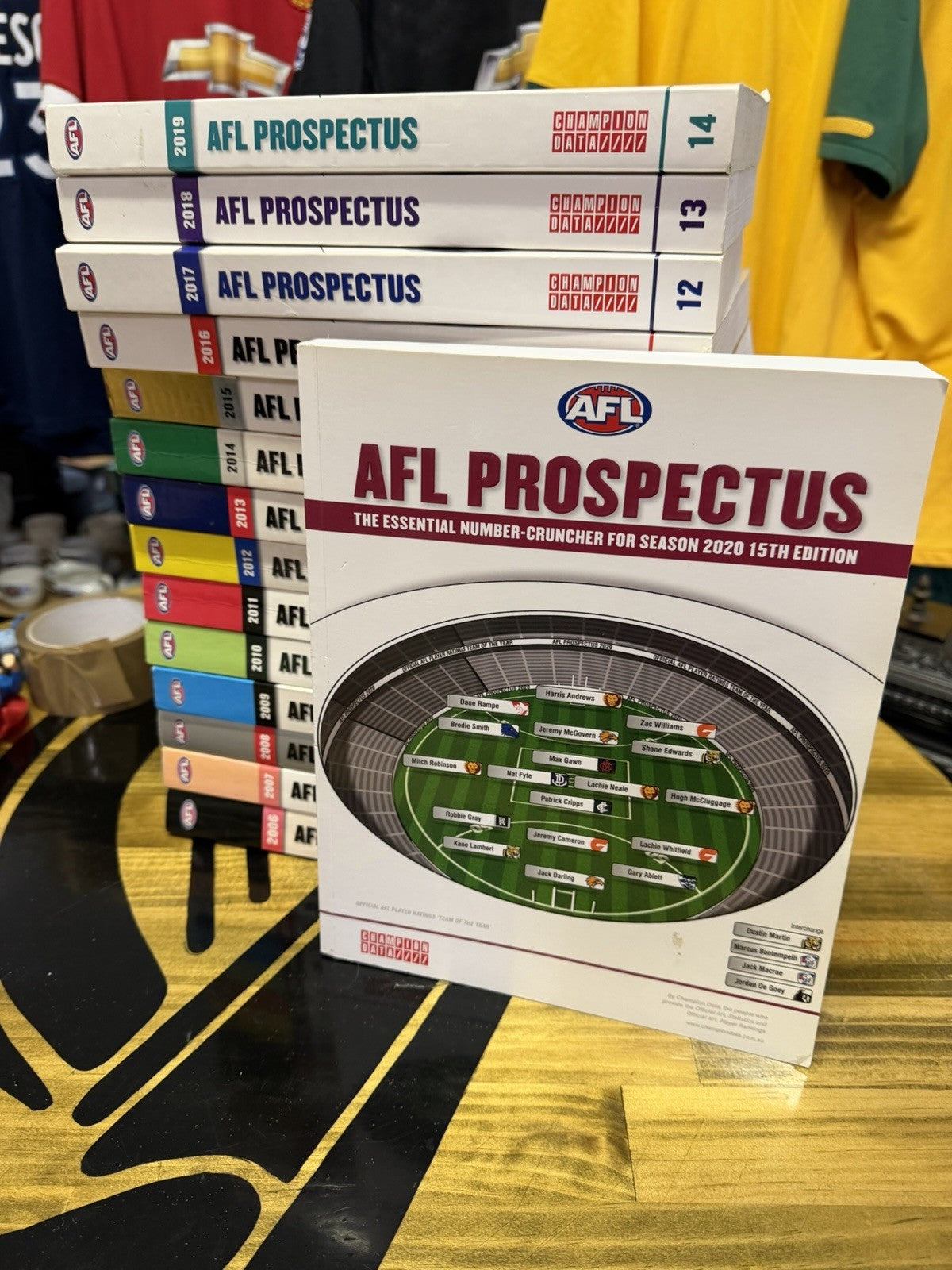 AFL Prospectus Complete Set 2006-2020 Champion Data 15 Books Stats Collection