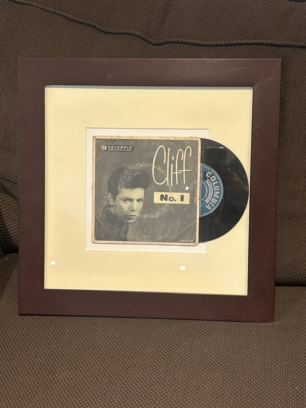 Cliff Richard No.1 Columbia EP 1959 Framed Vinyl Record Rock n Roll Display