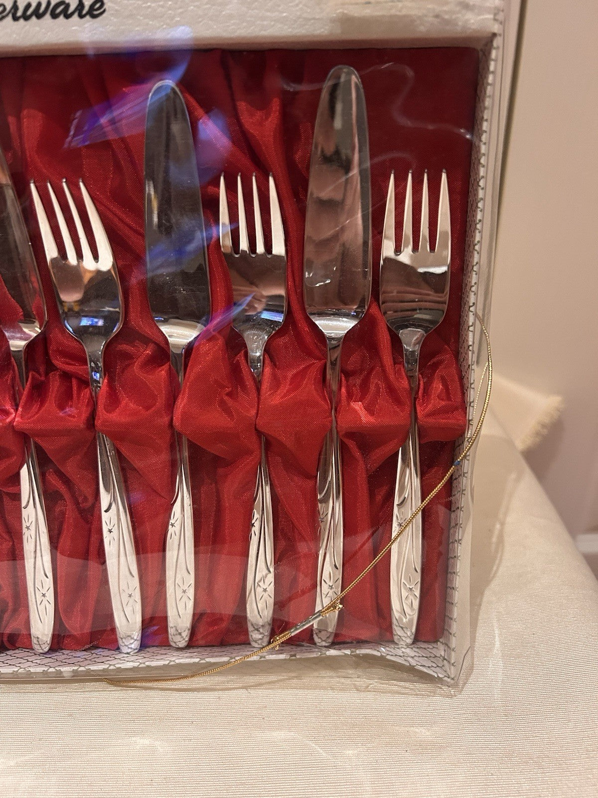 Rodd Silverware Boxed Dessert Set Vintage Stainless Steel Cake Forks & Knives