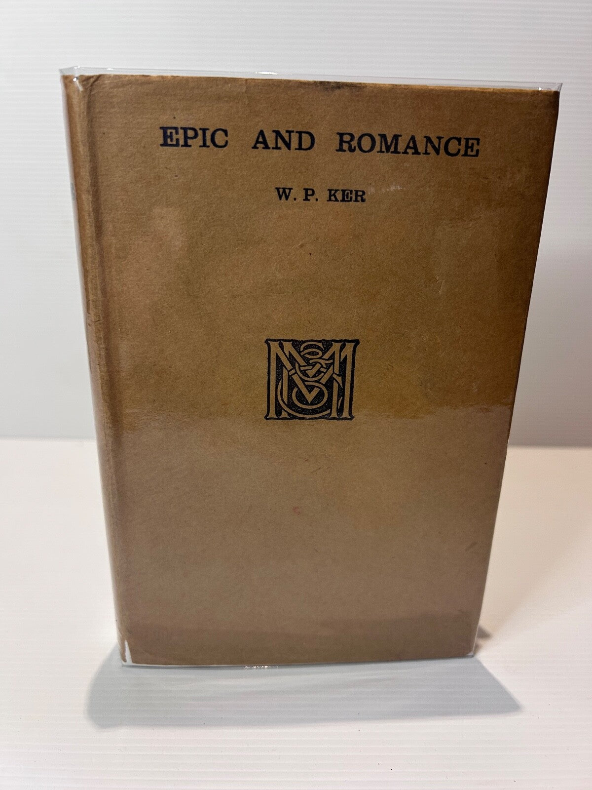 Epic and Romance W.P. Ker 1931 HC DJ Macmillan Medieval Literature Essays