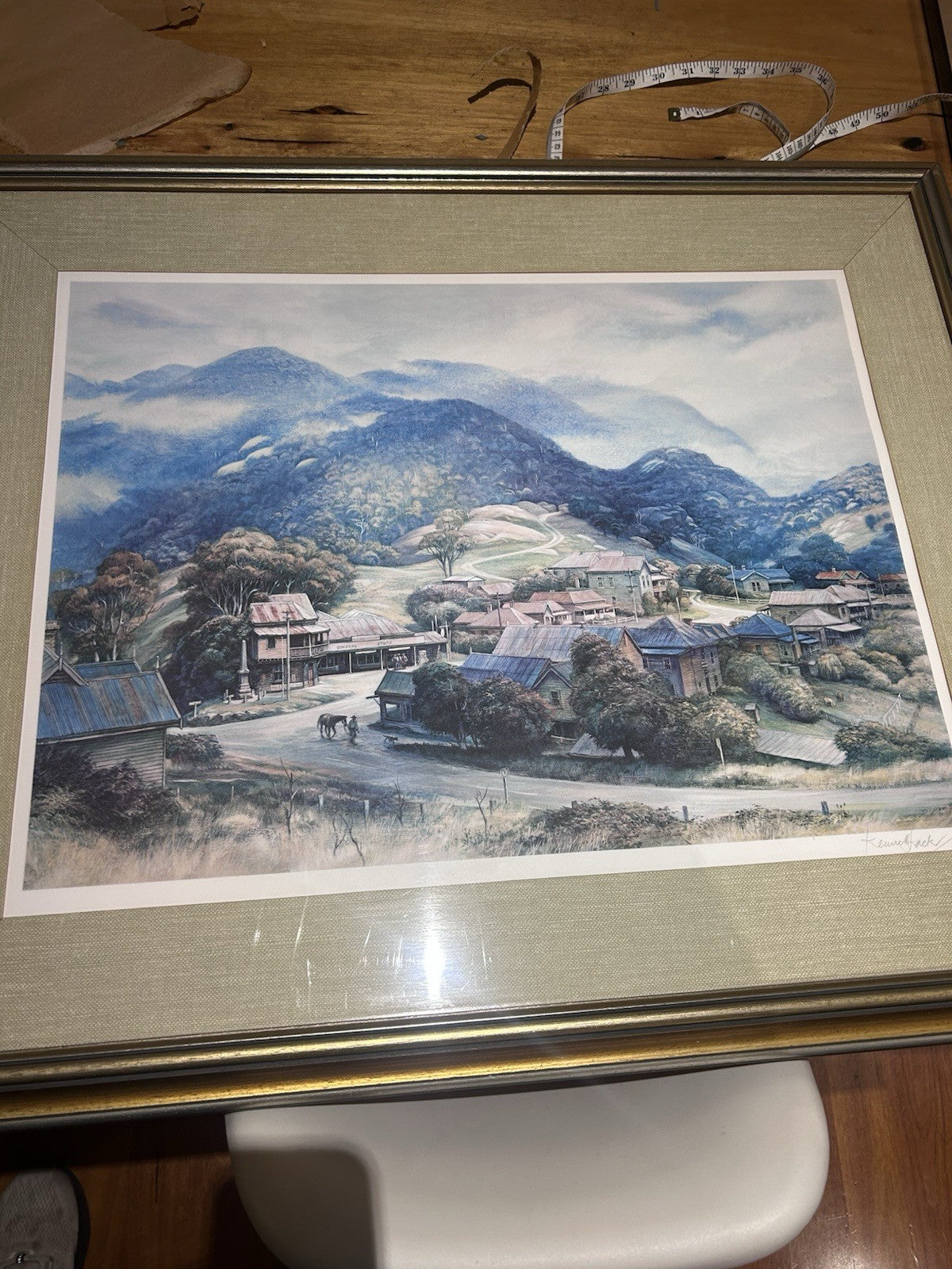 Kenneth Jack Signed Print Sunlight Breaking Through, Tilba NSW 1982 COA