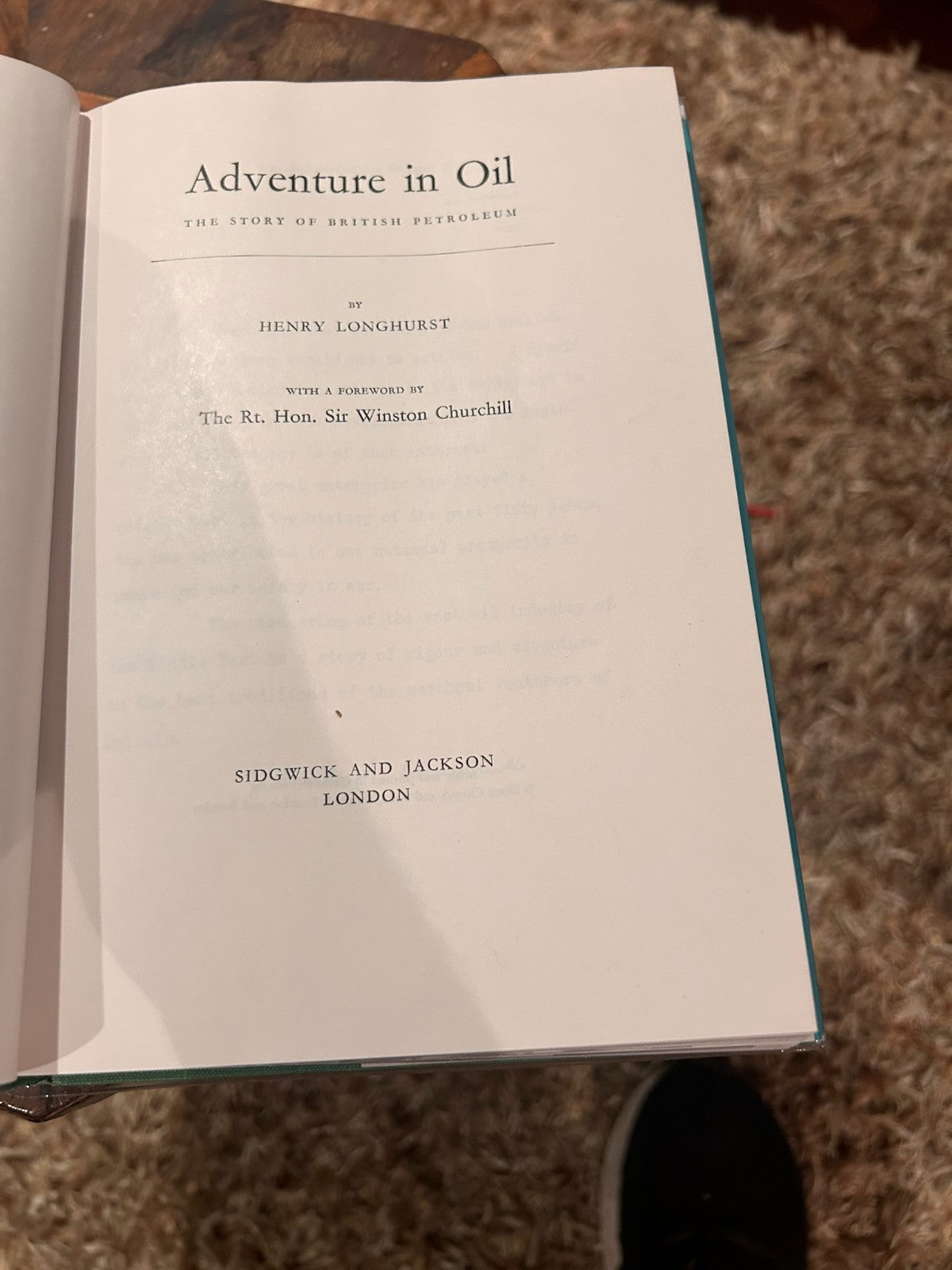 Adventure in Oil Henry Longhurst | First Edition Hardcover 1959 | BP + Brochure