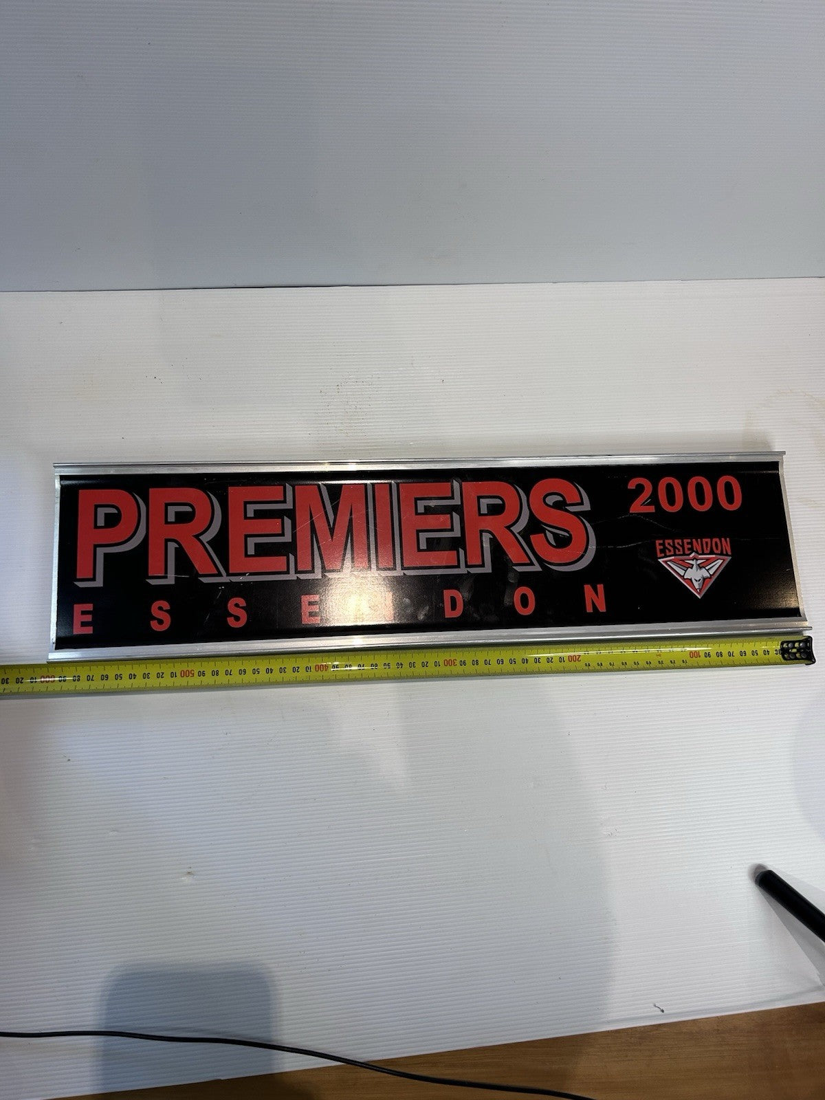 Essendon Bombers 2000 Premiers Street Sign AFL Collectible 60x15cm